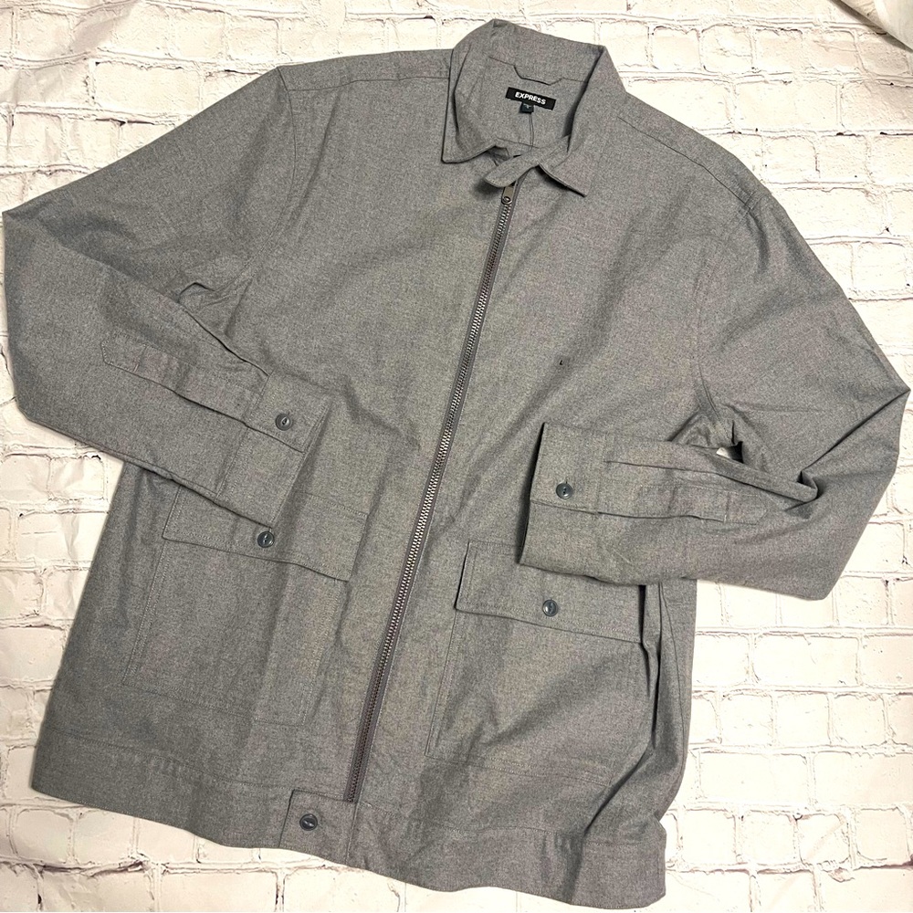 [expressmen] light weight soft brushed jacket
